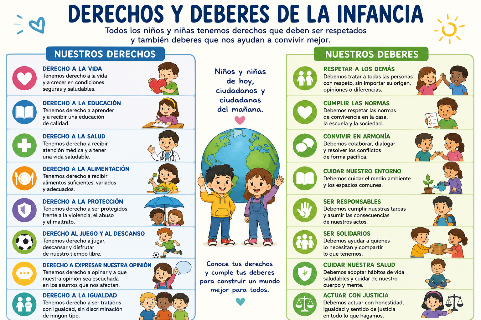 Derechos y deberes de la infancia