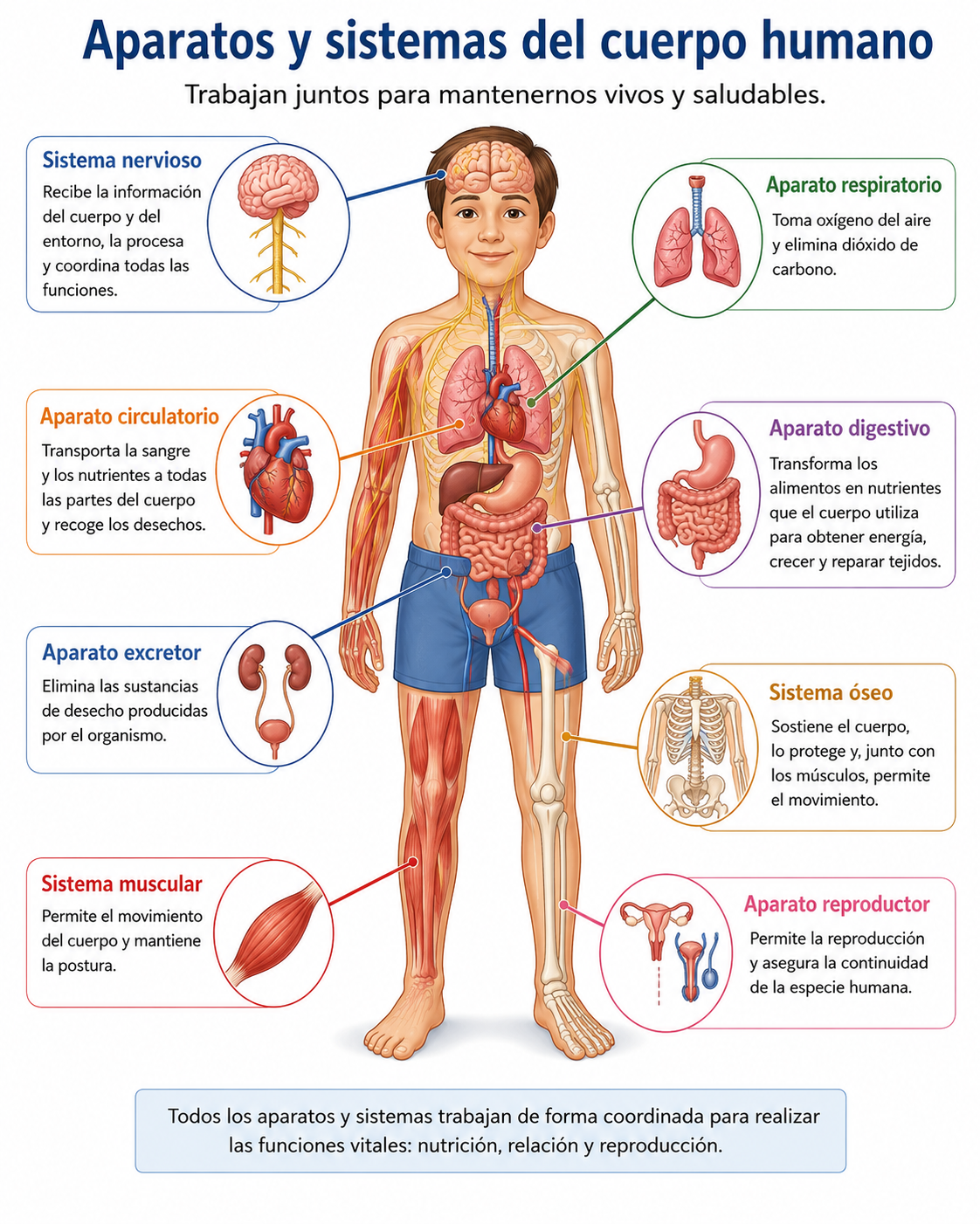 Aparatos y sistemas del cuerpo humano