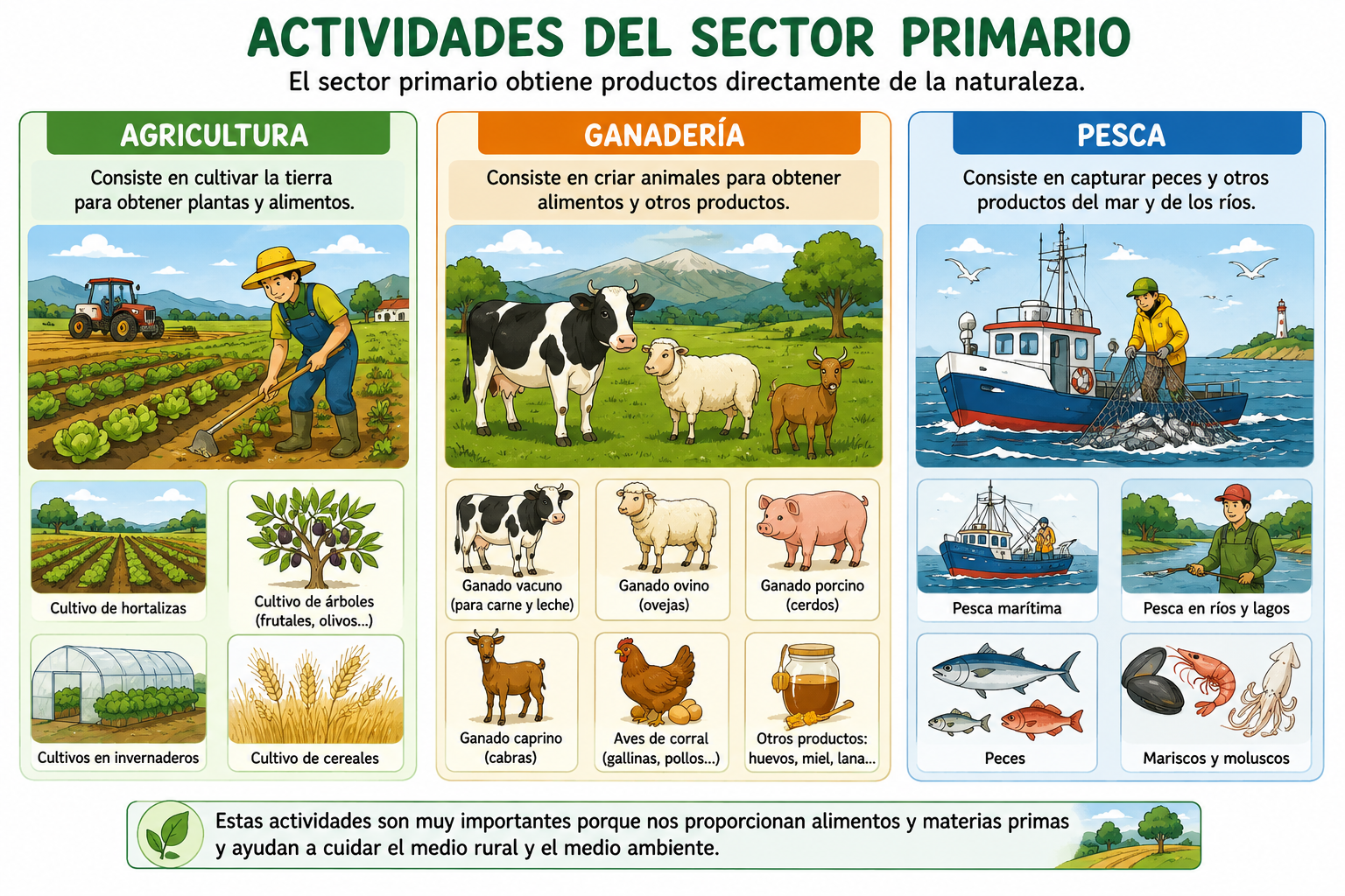 Actividades del sector primario