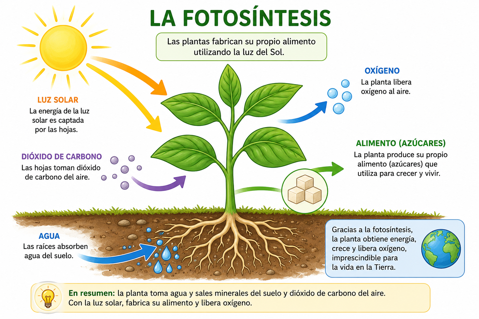 Proceso de la fotosíntesis