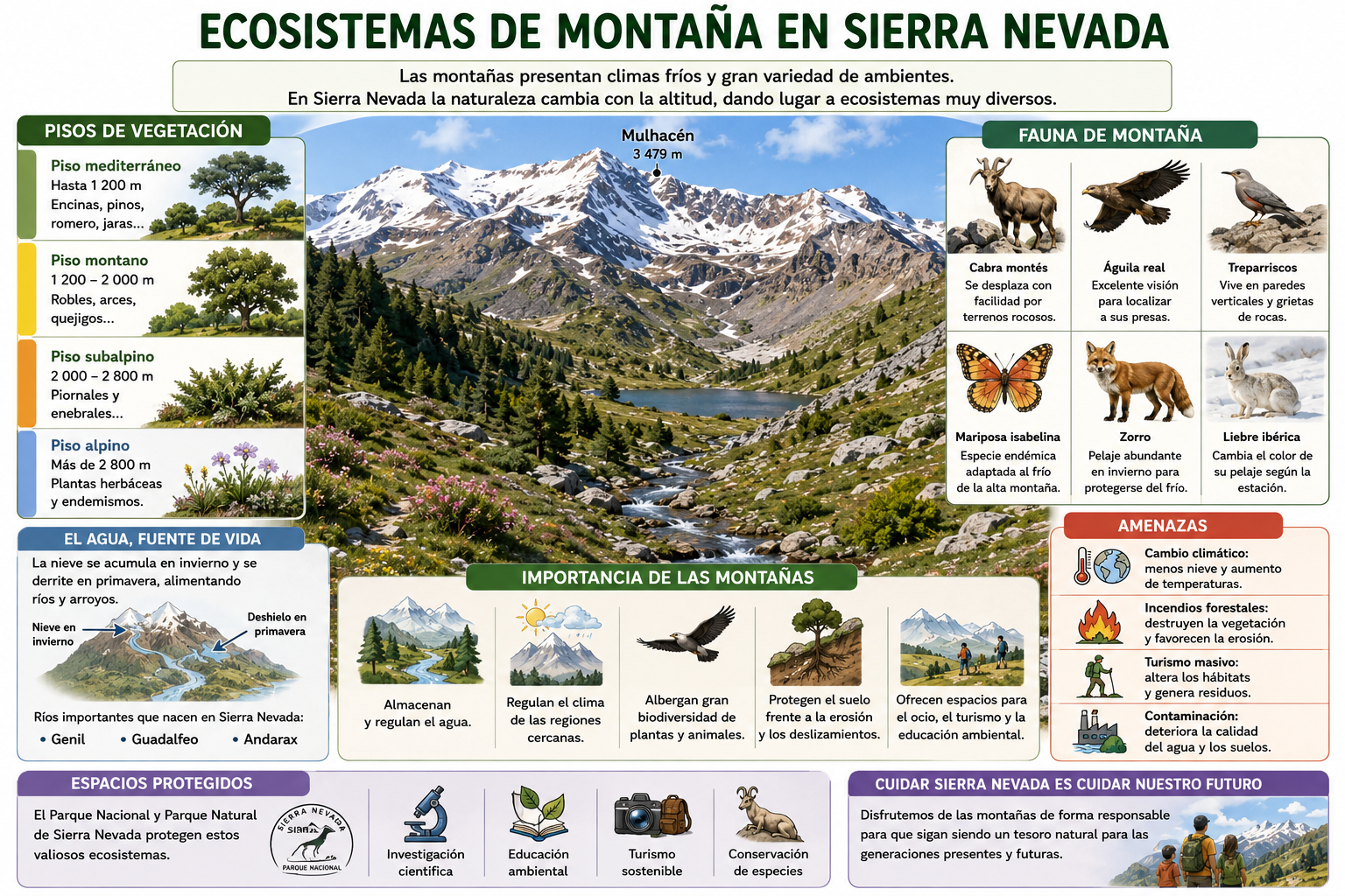 Ecosistemas de montaña en Sierra Nevada