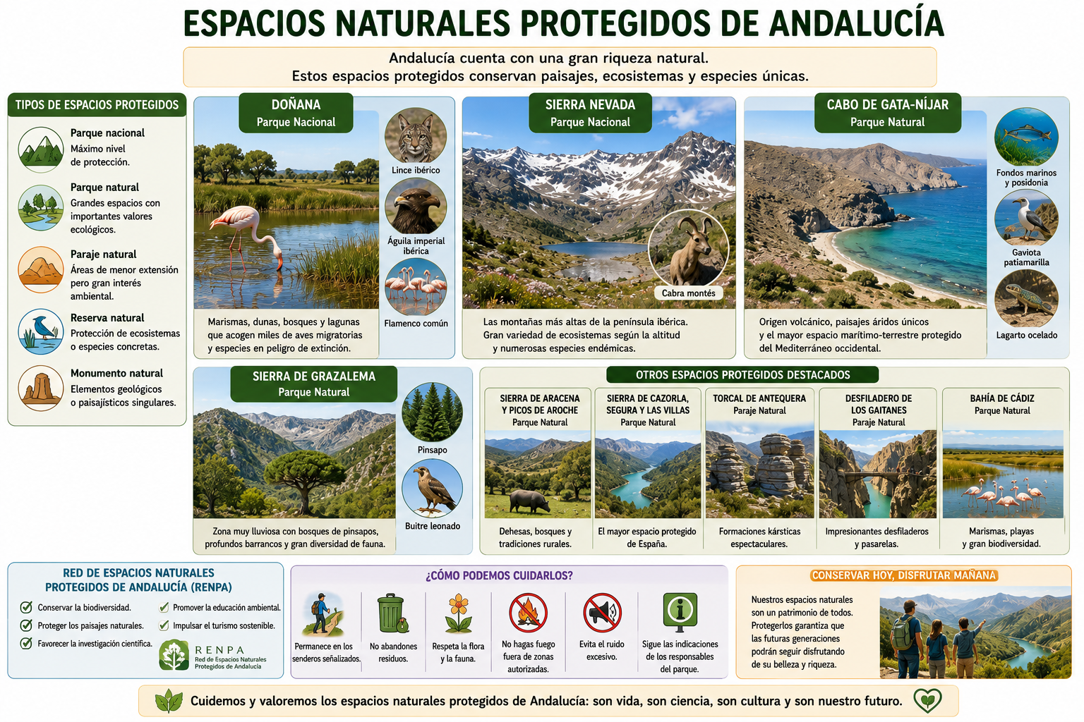 Espacios naturales protegidos de Andalucía